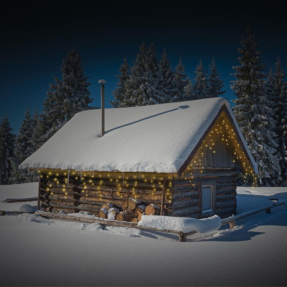 girlanda na dom na święta kurtyna świetlna ozdoba