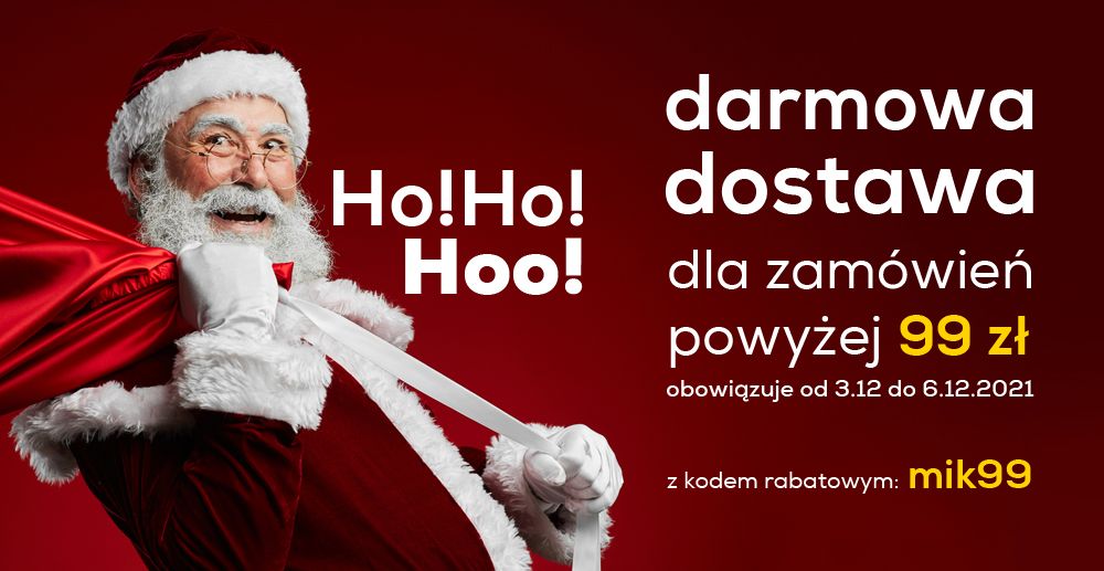 Darmowa wysyłka na Mikołaja!... z kodem rabatowym od 99 zł