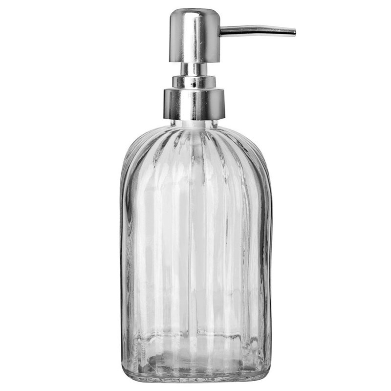Seifenspender | Flüssigseifenspender | Spülmittelspender aus Glas 550 ml wiederbefüllbar