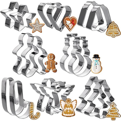 Cookie Cutters Steel Christmas 14 cm 16 pcs