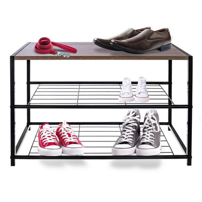 Shoe Rack Metal 4-Level 63x30x43 cm