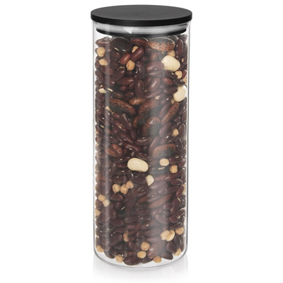 Dry Food Storage Container Glass with Lid and Gasket 1,2 l