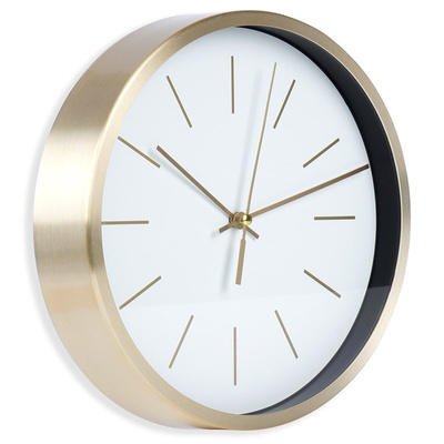 Wall Clock White Golden 25 cm