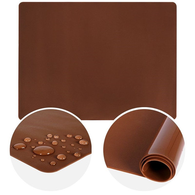 Baking Mat Silicone Brown SILLINIE 50x40 cm