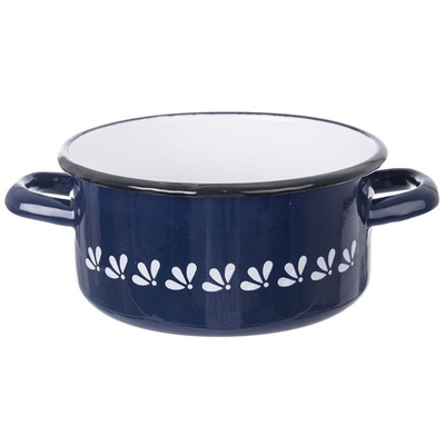 Pot Enamel Blue MODROBILA 16 cm, 1,5 l