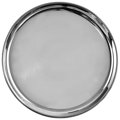 Serving Tray Steel Round 28 cm