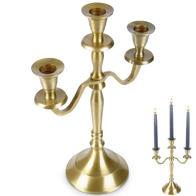 Candelabra Golden 3-Armed