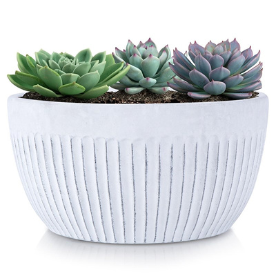 Flower Pot Ceramic White 20 cm