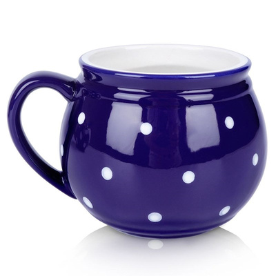 Mug Ceramic Blue Polka Dots 200 ml