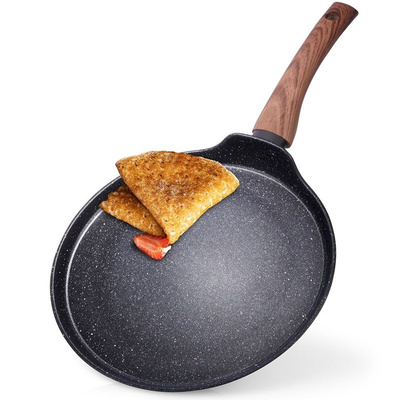 Bratpfanne für Pfannkuchen Pfannkuchenpfanne Crepes-Pfanne Bratpfanne BLACK&WOOD 26 cm