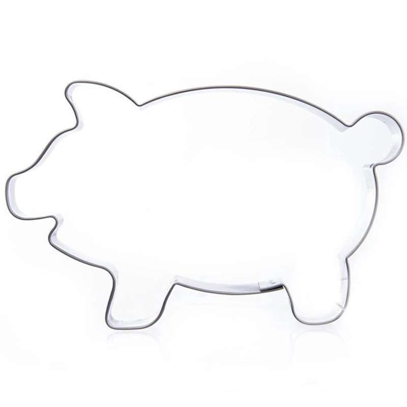 Wykrawacz do ciastek stalowy świnka 7 cm