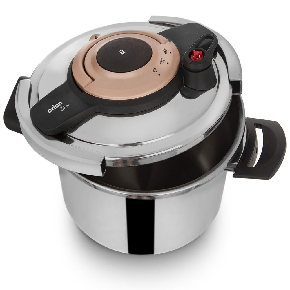 Szybkowar stalowy z automatycznym zamykaniem DRONE 7 l