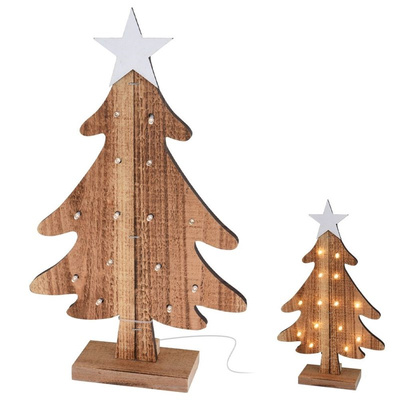 Luminous Christmas Tree Wooden Led 37,5 cm