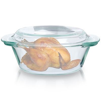 Casserole Dish with Lid Glass 1,4 l+430 ml