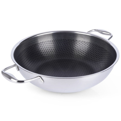 Patelnia wok stalowa nieprzywierająca COOKCELL 28 cm