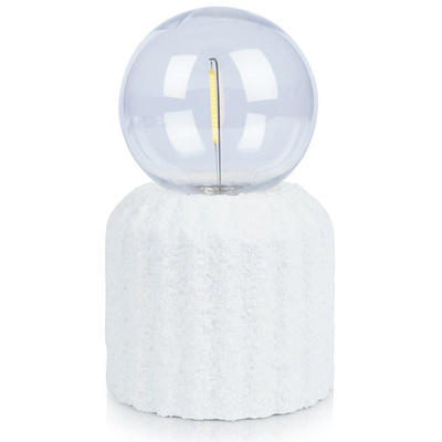 Table Lamp Battery Operated Led White 16 cm