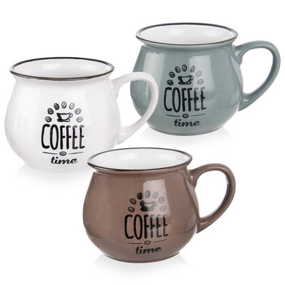 ORION Ceramic mug with handle for coffee tea 320 ml