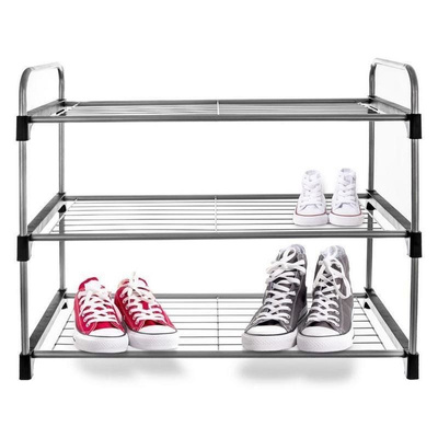 Shoe Rack Metal 3-Level 65,5x30x54 cm