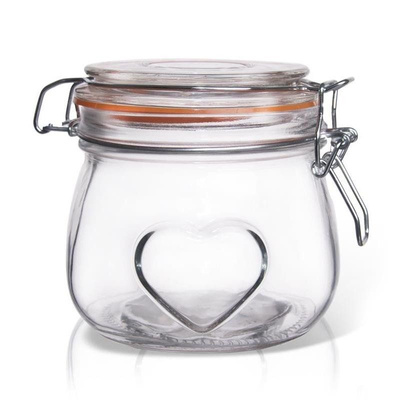 Jar with Clip Glass 500 ml