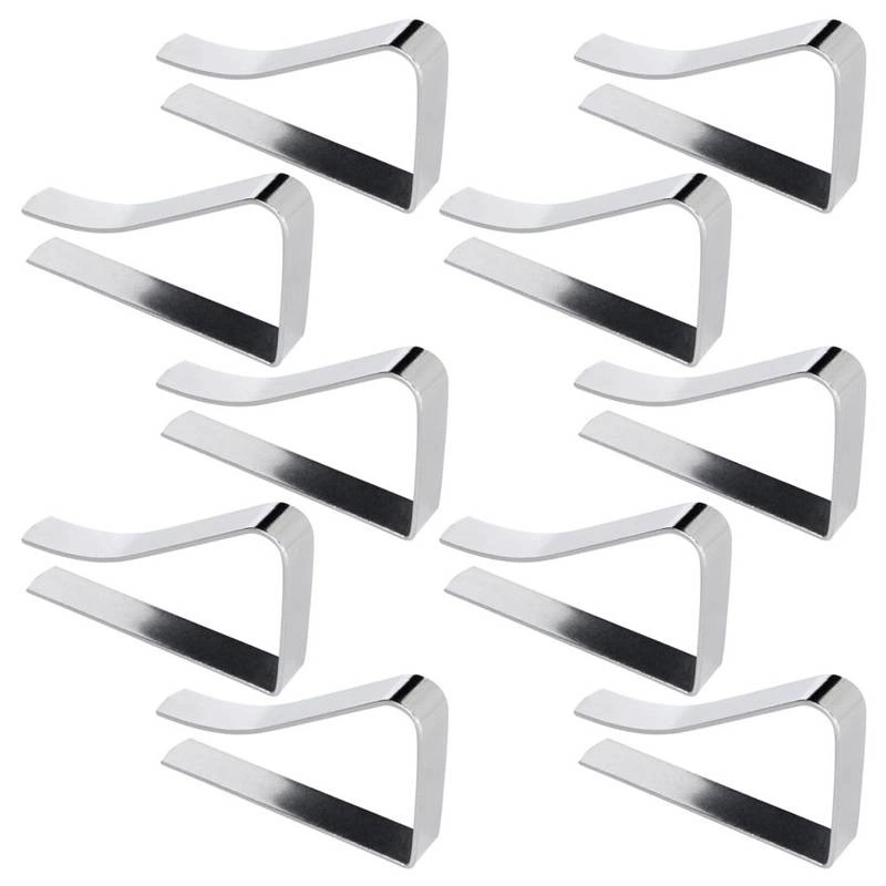 Klipsy do obrusu metalowe 10 szt.