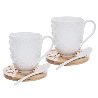 Mugs Porcelain WHITELINE 370 ml 2 pcs