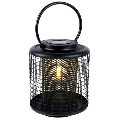 Garden Solar Light Led Metal Black 22,5 cm