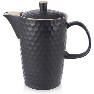 Tea Pot Ceramic Black 1,3 l