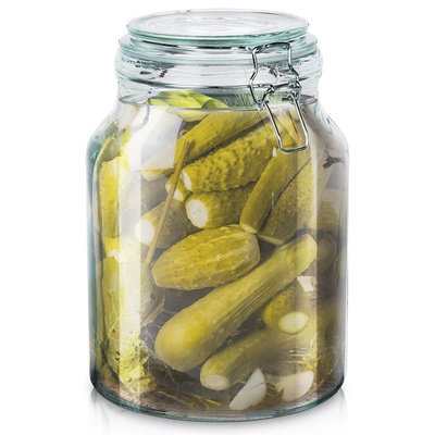 Jar with Clip Glass IRMA 3,4 l