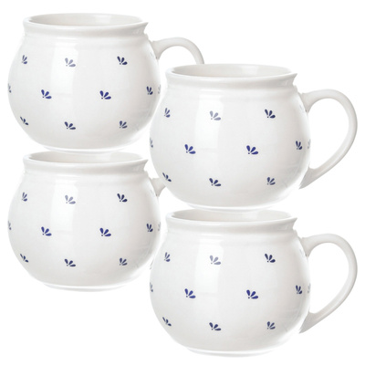 Kubek ceramiczny MODROBILA 190 ml 4 szt.