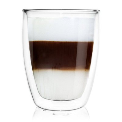 Double Walled Glass with Double Walls for Latte 330 ml