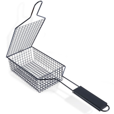 Vegetable Grill Basket Metal Black 49x13,5 cm