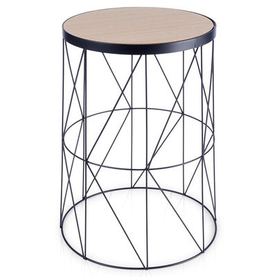 Side Table Metal Round 28x37 cm