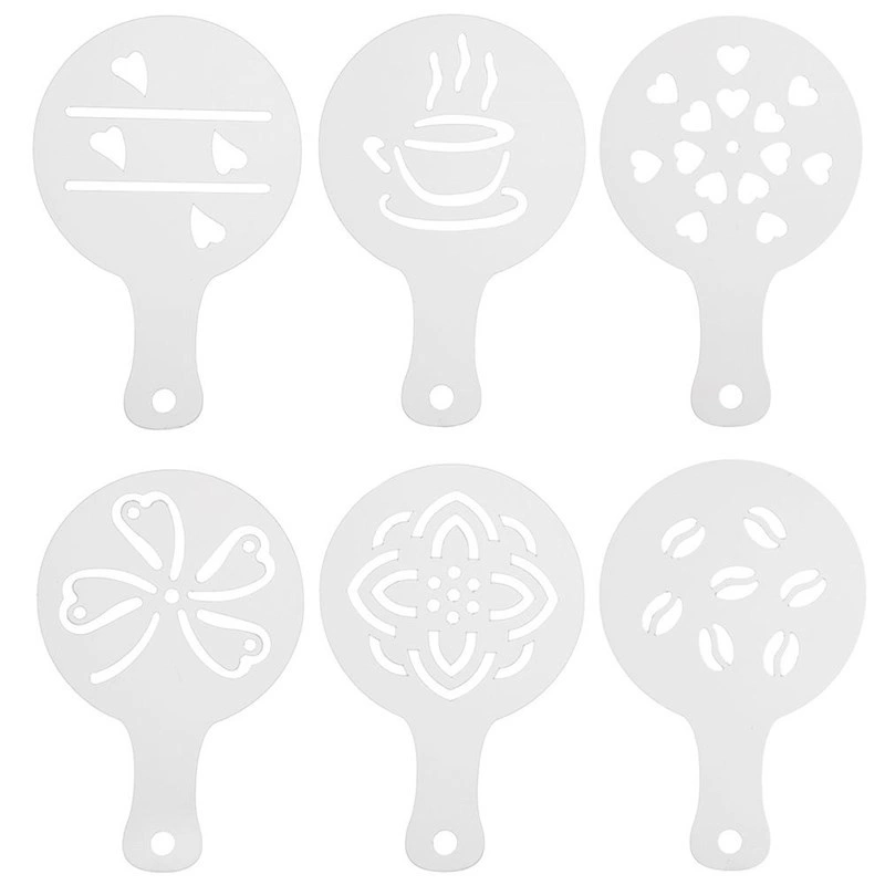 Szablony do kawy i deserów 6 el.