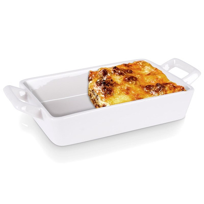 Casserole Dish Porcelain White 20x10x4 cm, 300 ml