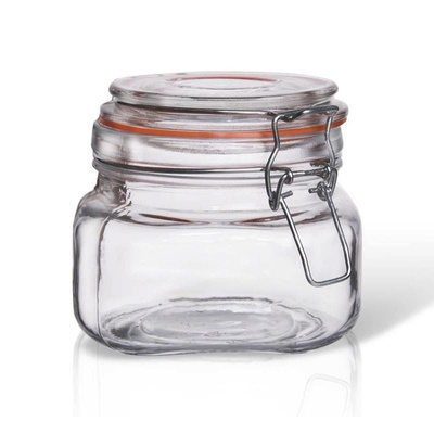 Jar with Clip Glass 500 ml