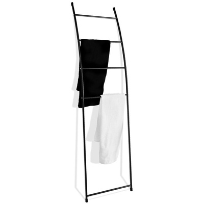 Towel Stand Metal Black 150 cm