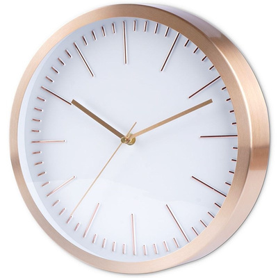 Wall Clock White Golden 30 cm