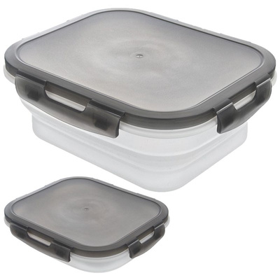 Food Container Foldable Silicone with Lid and Gasket KEMP 1 l