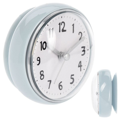 Bathroom Clock with Suction Cup Wall Waterproof Blue 7,5 cm