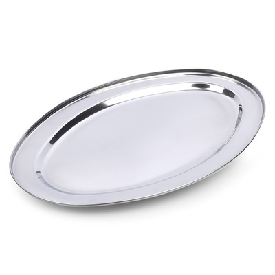 Serving Tray Steel Oval 34x21,5 cm