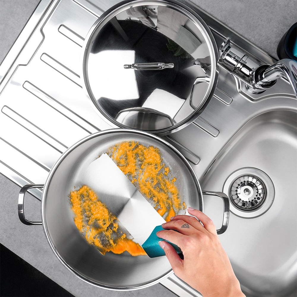 Garnek stalowy z pokrywką ANETT 26 cm, 8,2 l