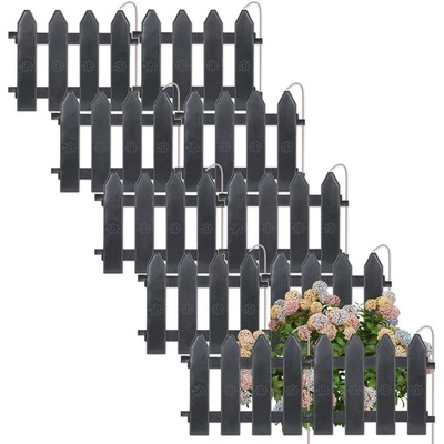 Garden Fence Graphite 20x15 cm 10 pcs