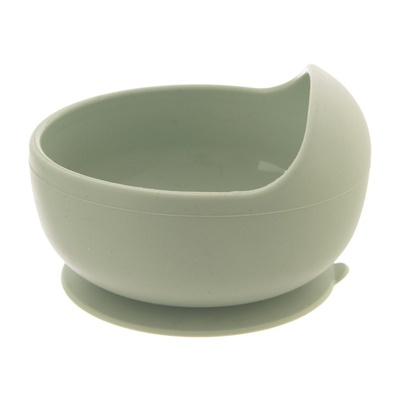 Baby Bowl Silicone with a Suction Cup Green 360 ml