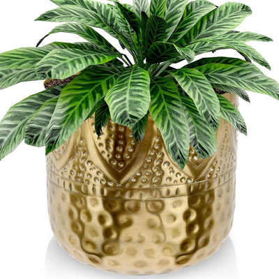 Plant Pot Metal Gold 19x18 cm