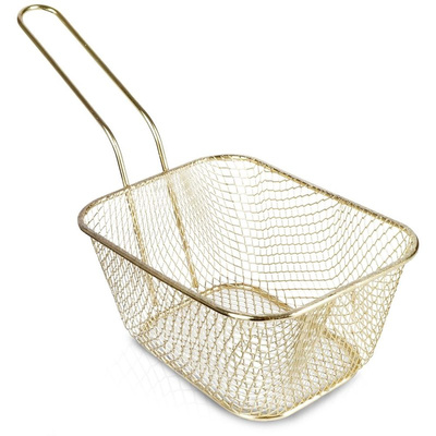 Chip Serving Frying Baskets Golden 24x10,5x13 cm