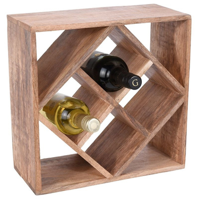 Wine Rack Wooden 8 Bottles 33x15 cm