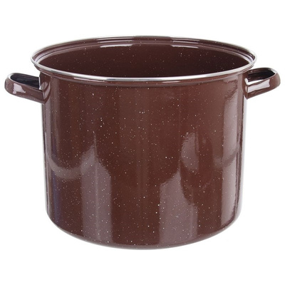 Pot Enamel Brown BROWN 32 cm, 20 l