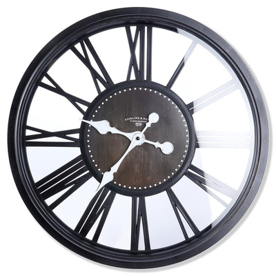 Wall Clock Black 50 cm