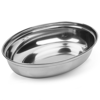 Serving Platter Steel Oval Deep 19x14 cm