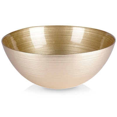 Bowl Glass Gold 28 cm, 3,6 l